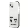 KARL LAGERFELD funda rígida blanca Karl & Choupette para iPhone 13 mini