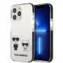 Karl Lagerfeld KLHCP13LTPEKCW funda rígida blanca Karl & Choupette para iPhone 13 Pro / 13 6,1