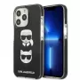 Karl Lagerfeld KLHCP13LTPE2TK funda rígida negra Karl & Choupette Head para iPhone 13 Pro / 13 6,1