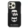 Karl Lagerfeld KLHCP13LTPE2TK funda rígida negra Karl & Choupette Head para iPhone 13 Pro / 13 6,1