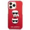 Karl Lagerfeld KLHCP13LTPE2TR funda rígida roja Karl & Choupette Head para iPhone 13 Pro / 13 6,1