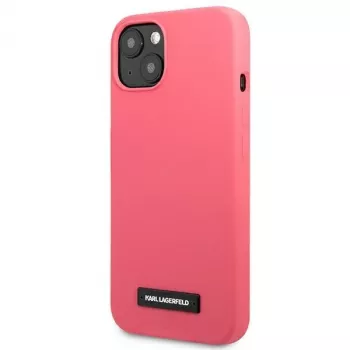 Karl Lagerfeld KLHCP13SSLMP1PI trasera de silicona con placa para iPhone 13 mini 5,4