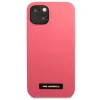 Karl Lagerfeld KLHCP13MSLMP1PI funda de silicona con placa para iPhone 13/14/15 6,1
