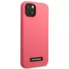 Karl Lagerfeld KLHCP13MSLMP1PI funda de silicona con placa para iPhone 13/14/15 6,1