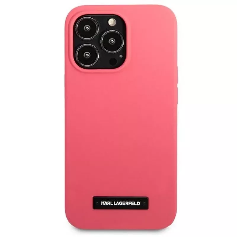 Karl Lagerfeld funda rígida de silicona con placa para iPhone 13 Pro / 13 6,1