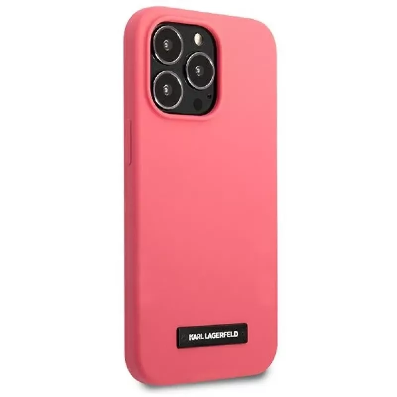 Karl Lagerfeld funda rígida de silicona con placa para iPhone 13 Pro / 13 6,1