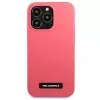 Karl Lagerfeld funda rígida fucsia de silicona con placa para iPhone 13 Pro Max 6,7