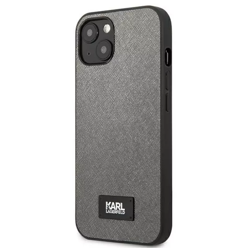 Karl Lagerfeld funda rígida Saffiano con placa para Apple iPhone 13 mini 5,4
