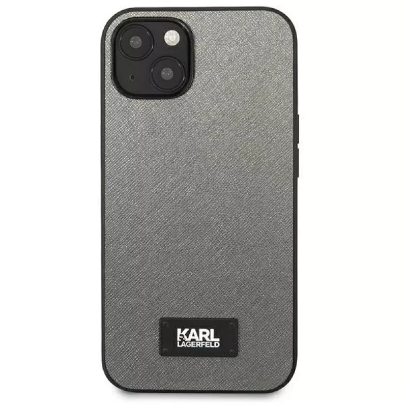 Karl Lagerfeld funda rígida Saffiano con placa para Apple iPhone 13 mini 5,4