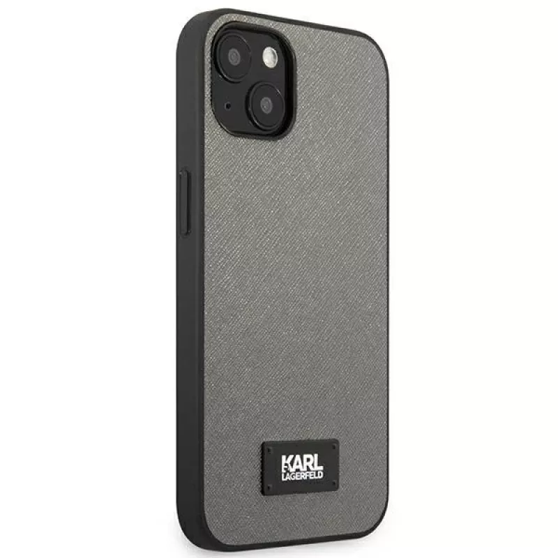 Karl Lagerfeld funda rígida Saffiano con placa para Apple iPhone 13 mini 5,4