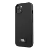 Karl Lagerfeld KLHCP13SSFMP2K funda rígida Saffiano con placa para iPhone 13 mini, negra