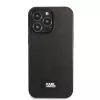 Karl Lagerfeld KLHCP13LSFMP2K iPhone 13 Pro / 13 6.1 carcasa rígida Black Saffiano Plaque