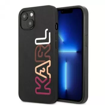 Karl Lagerfeld KLHCP13SPCOBK Funda rígida Ikonik Saffiano Multipink para Apple iPhone 13 Mini 5,4