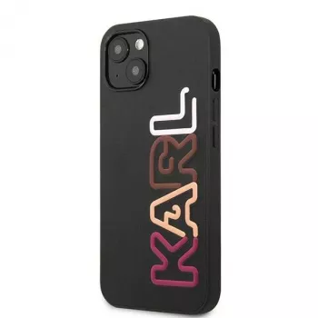 Karl Lagerfeld KLHCP13SPCOBK Funda rígida Ikonik Saffiano Multipink para Apple iPhone 13 Mini 5,4