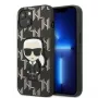 Karl Lagerfeld KLHCP13SPMNIKBK iPhone 13 mini 5.4 carcasa rígida Black Monogram Ikonik Patch