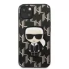 Karl Lagerfeld KLHCP13SPMNIKBK iPhone 13 mini 5.4 carcasa rígida Black Monogram Ikonik Patch