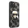 Karl Lagerfeld KLHCP13SPMNIKBK iPhone 13 mini 5.4 carcasa rígida Black Monogram Ikonik Patch