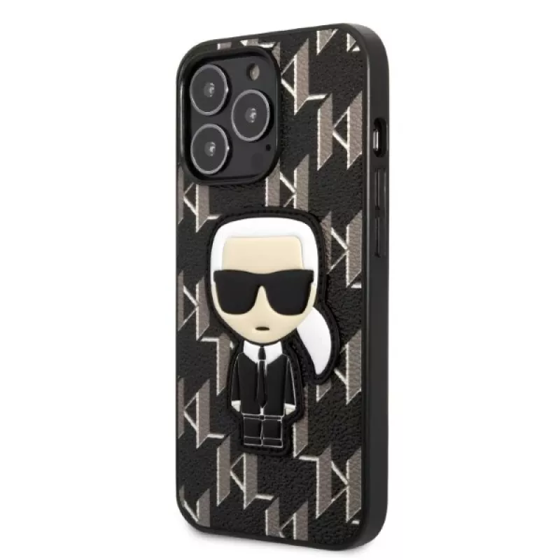 Karl Lagerfeld KLHCP13LPMNIKBK Funda rígida para iPhone 13 Pro / 13 6,1