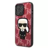 Karl Lagerfeld KLHCP13LPMNIKPI Funda rígida Red Monogram Ikonik Patch para iPhone 13 Pro / 13 6,1 inch