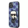 Karl Lagerfeld KLHCP13SPMNIKBL Funda rígida Blue Monogram Ikonik Patch para iPhone 13 mini