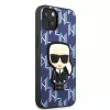 Karl Lagerfeld KLHCP13SPMNIKBL Funda rígida Blue Monogram Ikonik Patch para iPhone 13 mini