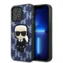 Karl Lagerfeld KLHCP13LPMNIKBL Funda rígida Blue Monogram Ikonik Patch para iPhone 13 Pro / 13 6,1