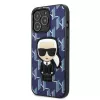 Karl Lagerfeld KLHCP13LPMNIKBL Funda rígida Blue Monogram Ikonik Patch para iPhone 13 Pro / 13 6,1