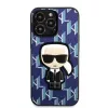 Karl Lagerfeld KLHCP13LPMNIKBL Funda rígida Blue Monogram Ikonik Patch para iPhone 13 Pro / 13 6,1