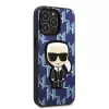 Karl Lagerfeld KLHCP13LPMNIKBL Funda rígida Blue Monogram Ikonik Patch para iPhone 13 Pro / 13 6,1