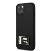 Karl Lagerfeld KLHCP13S3DKPK Funda rígida Ikonik Patch para iPhone 13 mini, negra