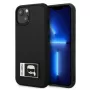 Karl Lagerfeld KLHCP13M3DKPK Funda rígida Ikonik Patch para iPhone 13/14/15 6,1