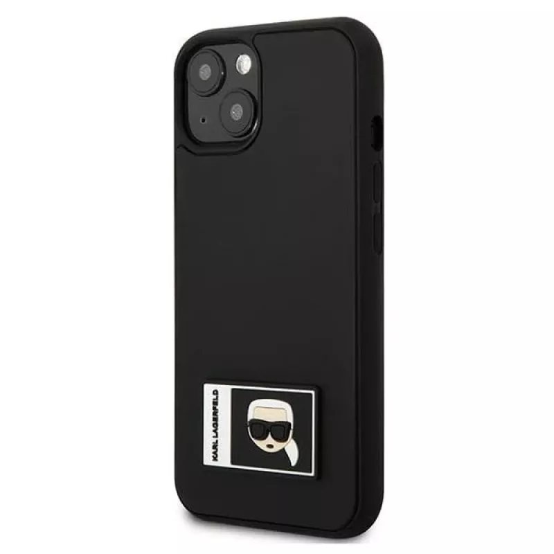 Karl Lagerfeld KLHCP13M3DKPK Funda rígida Ikonik Patch para iPhone 13/14/15 6,1