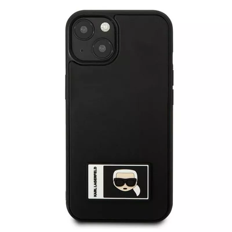 Karl Lagerfeld KLHCP13M3DKPK Funda rígida Ikonik Patch para iPhone 13/14/15 6,1