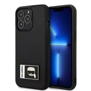 Karl Lagerfeld KLHCP13L3DKPK Funda rígida Ikonik Patch para iPhone 13 Pro / 13 6,1
