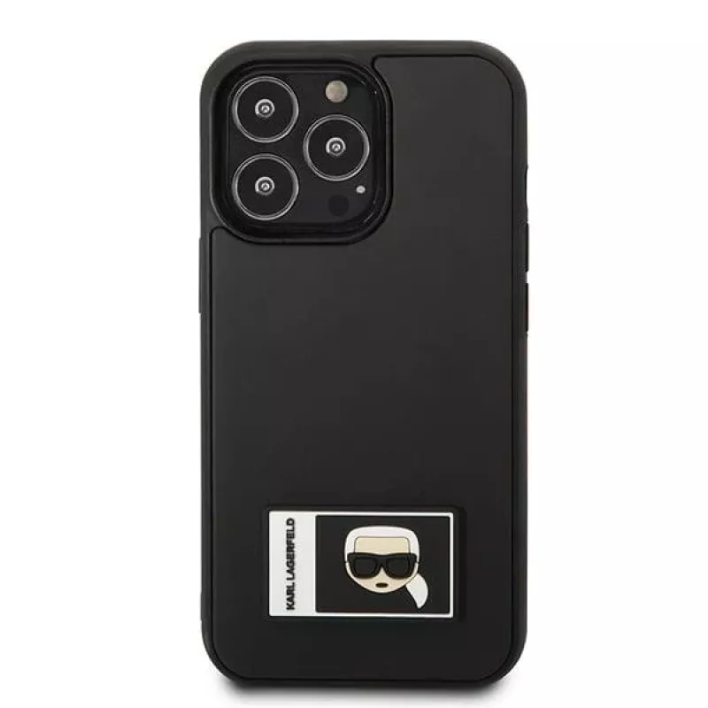 Karl Lagerfeld KLHCP13L3DKPK Funda rígida Ikonik Patch para iPhone 13 Pro / 13 6,1
