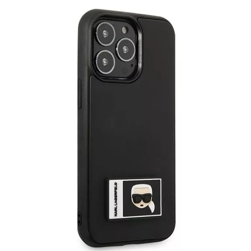 Karl Lagerfeld KLHCP13L3DKPK Funda rígida Ikonik Patch para iPhone 13 Pro / 13 6,1