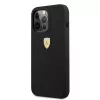 Ferrari FESSIHMP13LBK Funda rígida de silicona MagSafe para iPhone 13 Pro / 13 negra