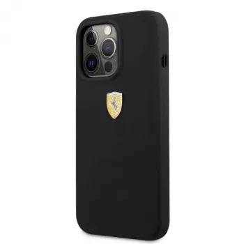 Ferrari FESSIHMP13LBK Funda rígida de silicona MagSafe para iPhone 13 Pro / 13 negra