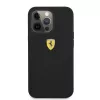 Ferrari FESSIHMP13LBK Funda rígida de silicona MagSafe para iPhone 13 Pro / 13 negra