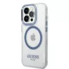 Guess Funda rígida Metal Outline MagSafe para Apple iPhone 14 Pro Max 6,7