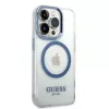 Guess Funda rígida Metal Outline MagSafe para Apple iPhone 14 Pro Max 6,7