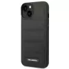 Karl Lagerfeld KLHCP14SPSQAK Funda rígida Puffy Elongated Logo para Apple iPhone 13/14/15 6,1