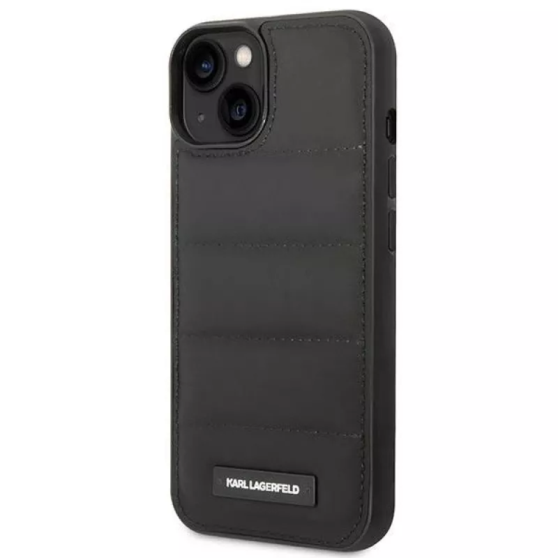 Karl Lagerfeld KF001090 Funda rígida Puffy Elongated Logo para iPhone 14 Plus / 15 Plus 6,7