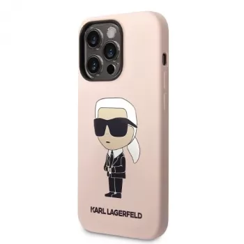 Karl Lagerfeld KLHCP14XSNIKBCP Funda rígida de silicona Ikonik para iPhone 14 Pro Max 6,7
