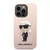 Karl Lagerfeld KLHCP14XSNIKBCP Funda rígida de silicona Ikonik para iPhone 14 Pro Max 6,7