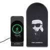 Karl Lagerfeld cargador inalámbrico plegable 2 en 1 15W negro Ikonik MagSafe