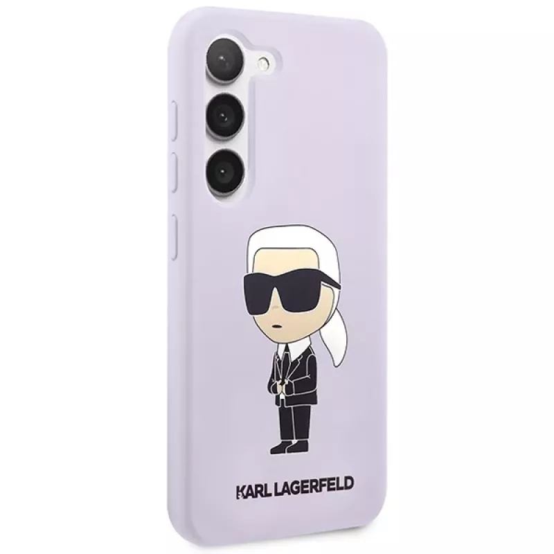 Karl Lagerfeld Funda de silicona Ikonik para Samsung Galaxy S23+ (SM-S916) - morada