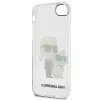 Karl Lagerfeld KLHCI8HNKCTGT Funda rígida transparente Glitter Karl & Choupette para iPhone 7/8/SE 2020 / SE 2022