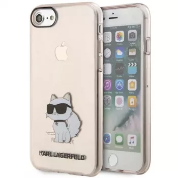 Karl Lagerfeld KLHCI8HNCHTCP Funda rígida Ikonik Choupette para iPhone 7/8/SE 2020/SE 2022, rosa