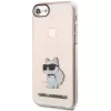 Karl Lagerfeld KLHCI8HNCHTCP Funda rígida Ikonik Choupette para iPhone 7/8/SE 2020/SE 2022, rosa